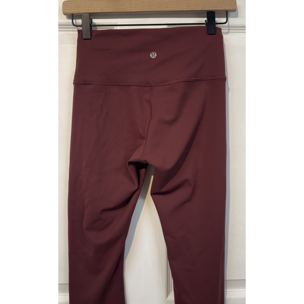 Lululemon Wunder Train High-Rise Tight 28" W5DJOS Size 6 Burgundy - Picture 5 of 11